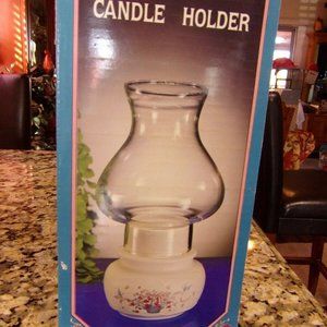 CANDLE HOLDER/HURRICANE LAMP FRENCH GARGEN